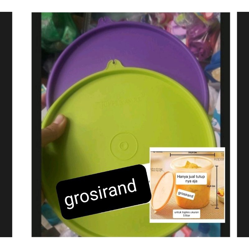 Seal tutup midi canister 5 liter , seal giant canister 8,7 L , Tutup toples giant canister , cryspi 