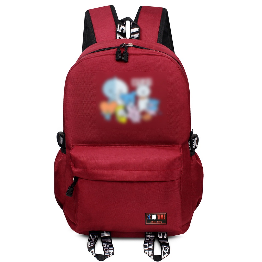 Tas Ransel Sekolah Anak Bahan Serat Nilon Tas Laptop 14inch SD SMP IMPORT - Goldiesbags