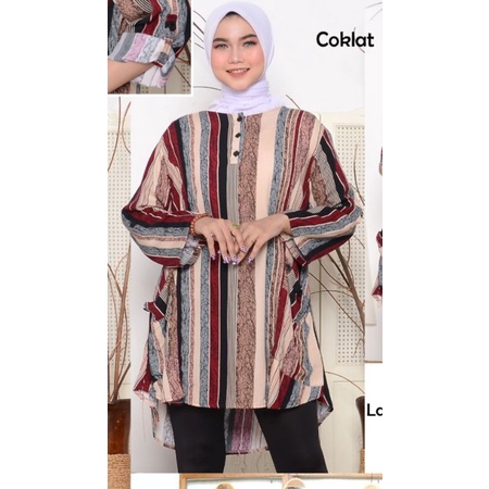 Tunik Salur Wanita Katun Rayon(134), Side Pocket