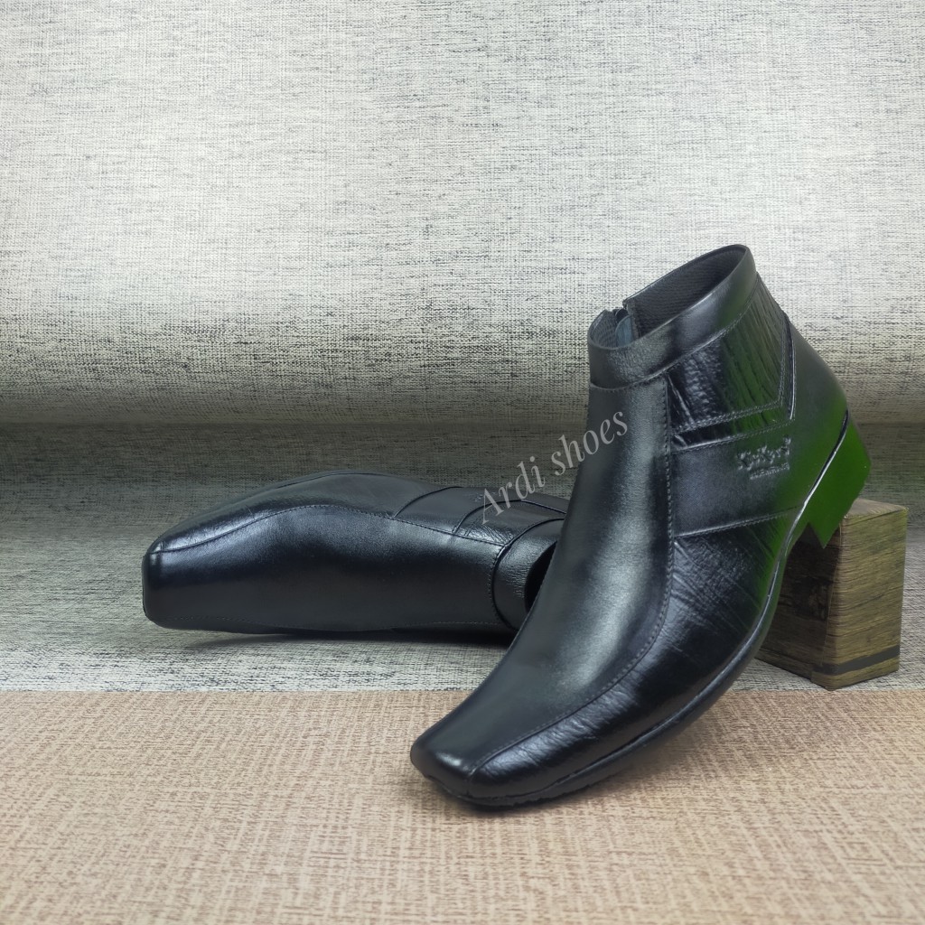 SEPATU PANTOFEL PRIA BOOT KULIT ASLI PENTOFEL TINGGI  SEPATU KERJA KANTOR PENTOPEL DINAS 0321