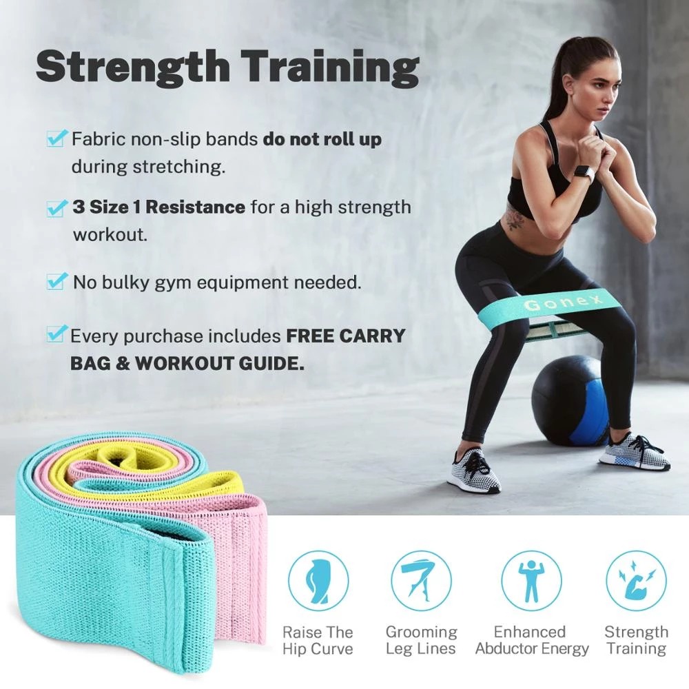 PROMO JS-9 Hip Resistance Band / Hip Band / Booty Band Squat Yoga Fitness Pinggul - TERMURAH