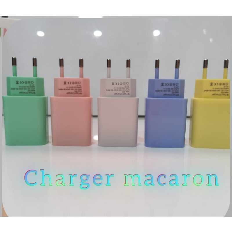 BATOK CHARGER MACARON 3.1A AMPER ADAPTER FAST CHARGER ADAPTER CHARGER KUALITAS BAGUS  MURAH