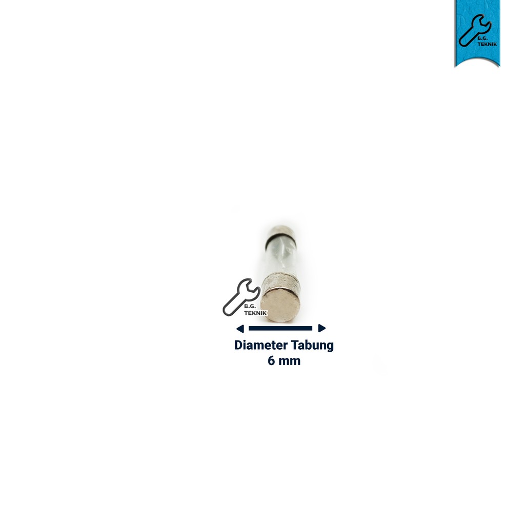 Sekring Tabung Stanley Kaca Fuse Bulat 10A 15A 20A 25A 1Box 100PC