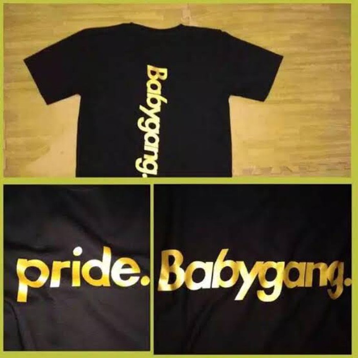 KAOS PRIDE BABYGANG DEPAN BELAKANG BAJU COMBED 30S