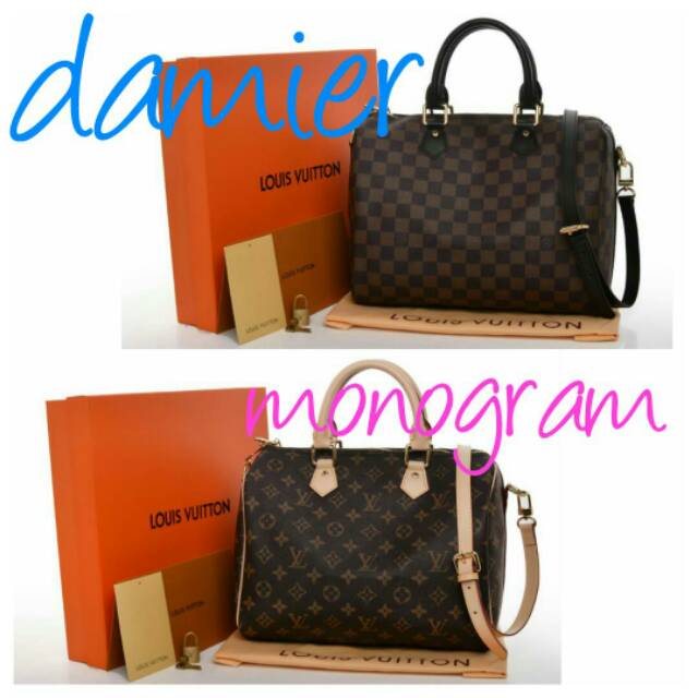 PROMO ♥️ LV Speedy Bandouliere Semprem Authentic AAA + Box