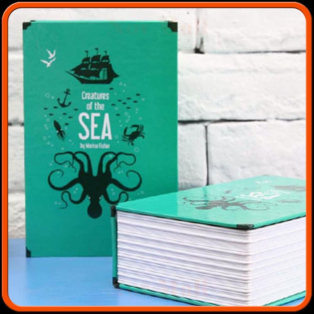 Kotak Buku Novel Colorful Safety Box Hidden Storage - DHZ001