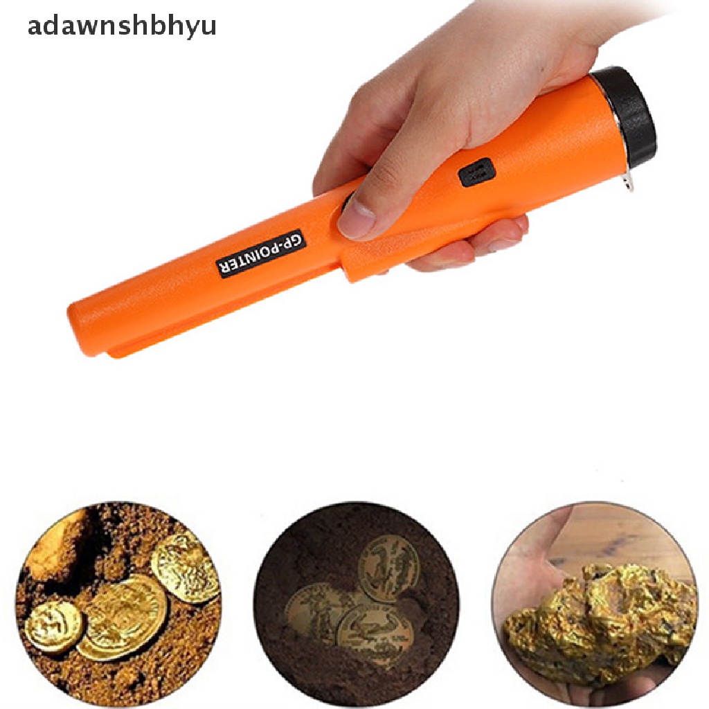 Adawnshbhyu Probe Metal Gold Detector Lampu Getar Alarm Keamanan Pin Pointer GP-Pointer