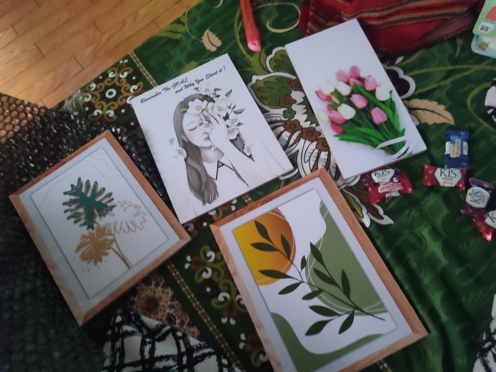 Hiasan Dinding Flower Bunga Tulip Tropical Pajangan Rumah Ruang Tamu Dekorasi Kamar Tidur Wall Decor