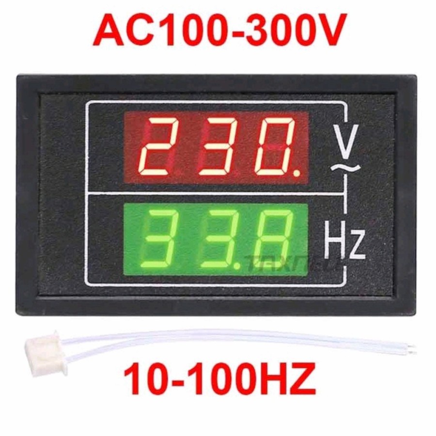 voltmeter hz meter digital led 300V AC / voltmeter frequency meter AC