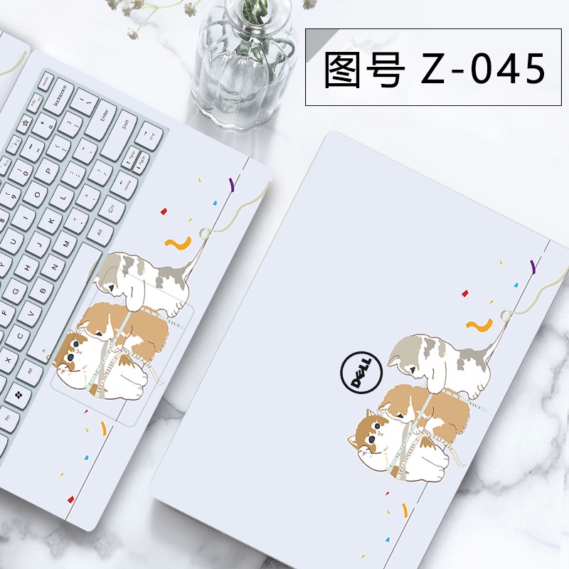 Stiker Komputer Computer Computer Komputer Laptop Skin Vinyl 2sisi Kulit Laptop Untuk 11.12.13.14.15.17 Inch Stiker Komputer Universal Dell Inspiron Lingyue 14-n4050/N4110/N4030/N4010 Notebook Film M4040 M4110 M421r Shell Film Pelindung Fullset 14inch Tan