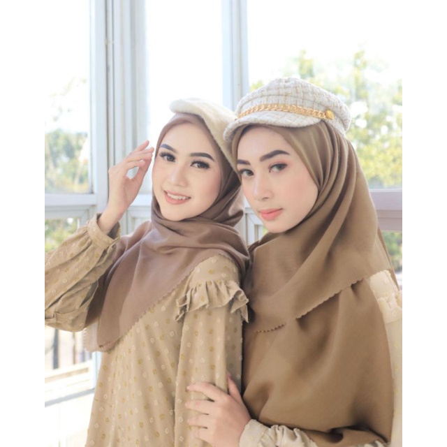 Plain Voal Hijab SegiEmpat Polos Termurah By WNJ