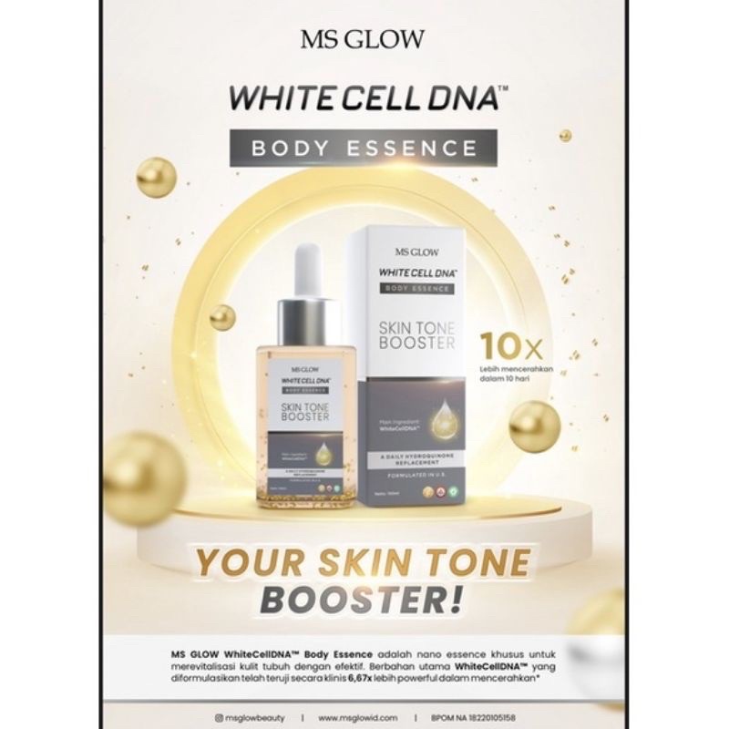 White Cell DNA Body Essence MS GLOW / Body Serum Essence DNA Ms glow