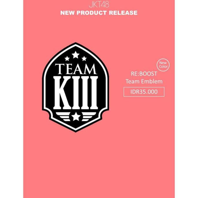 TURUN HARGA JKT48 Emblem Team K Black and White ZD178