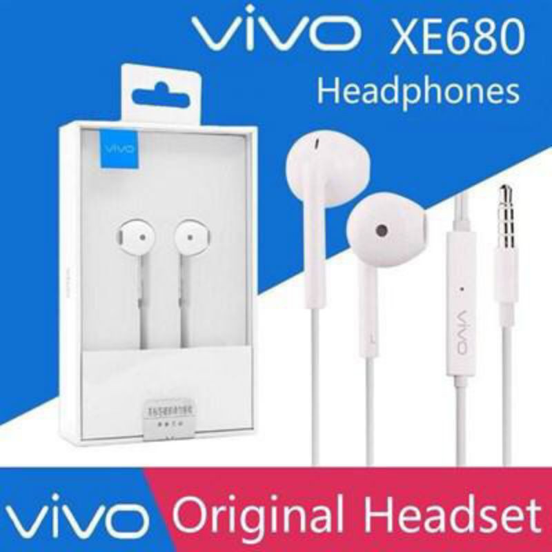 Headset Earphone Vivo XE680 Bass Handsfree Hf Vivo XE680 Bass Original