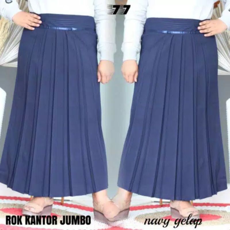 Rok kerja / Rok guru /Rok kantor / Rok formal/ Rok resmi-Navy