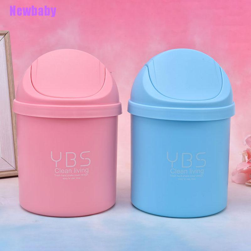 Tempat Sampah Mini Bahan Plastik Ukuran 20x13cm Untuk Rumah / Kantor