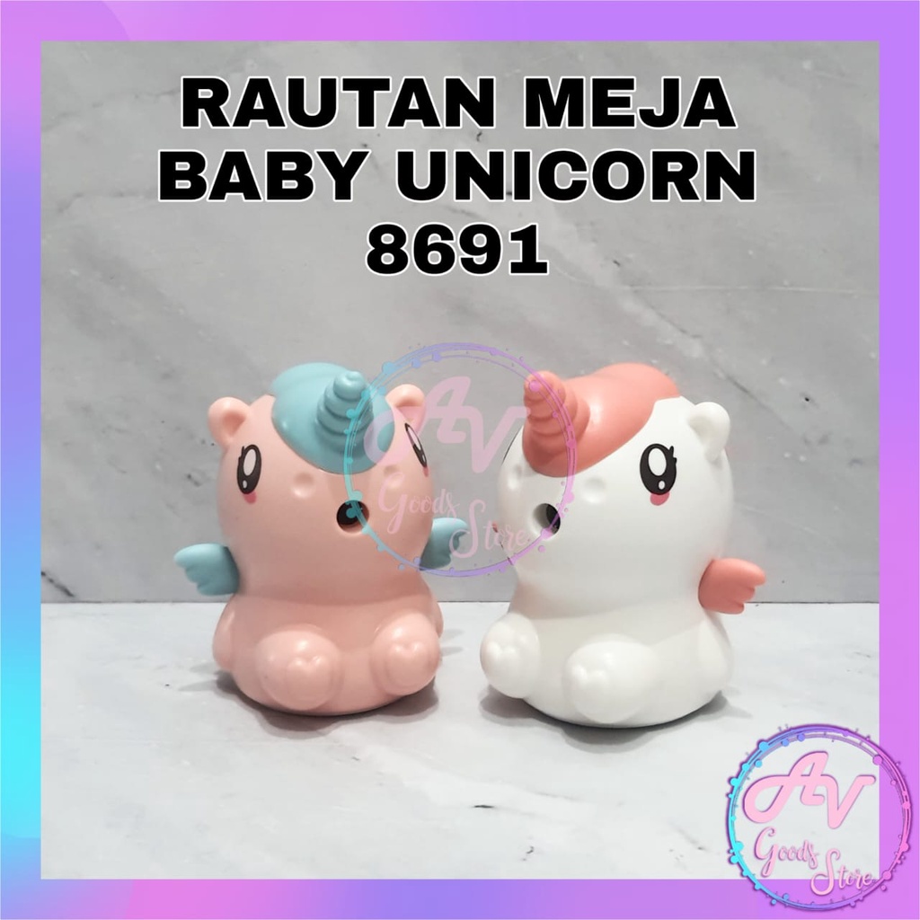 

Rautan Meja Baby Unicorn 8691 / Serutan Putar Duduk Fancy Lucu / Rautan Meja