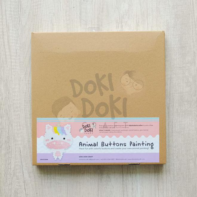 

Animal Button Painting Craft Kit - Diy - Unicorn Kerajinan Tangan Anak