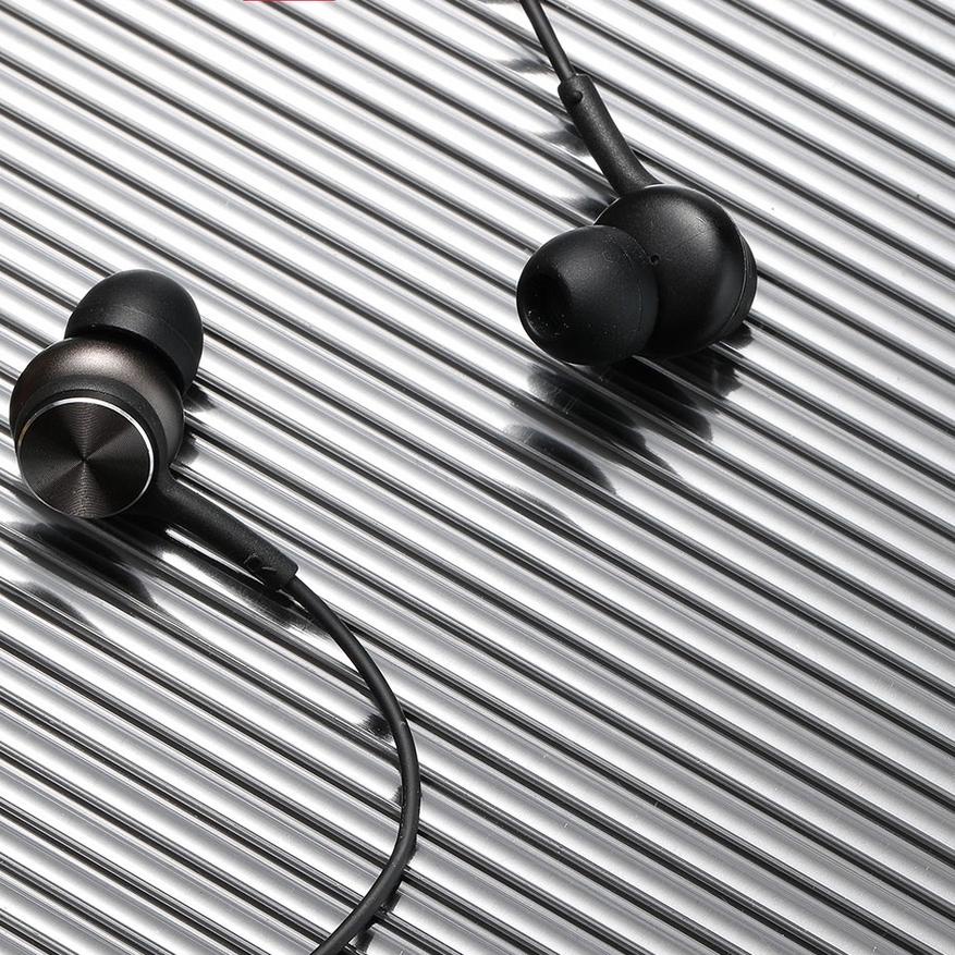 Miliki MINISO Earphone Hifi Mental Earphone Kabel Earbuds Awet Headset Universal HIFI Metal In-ear E