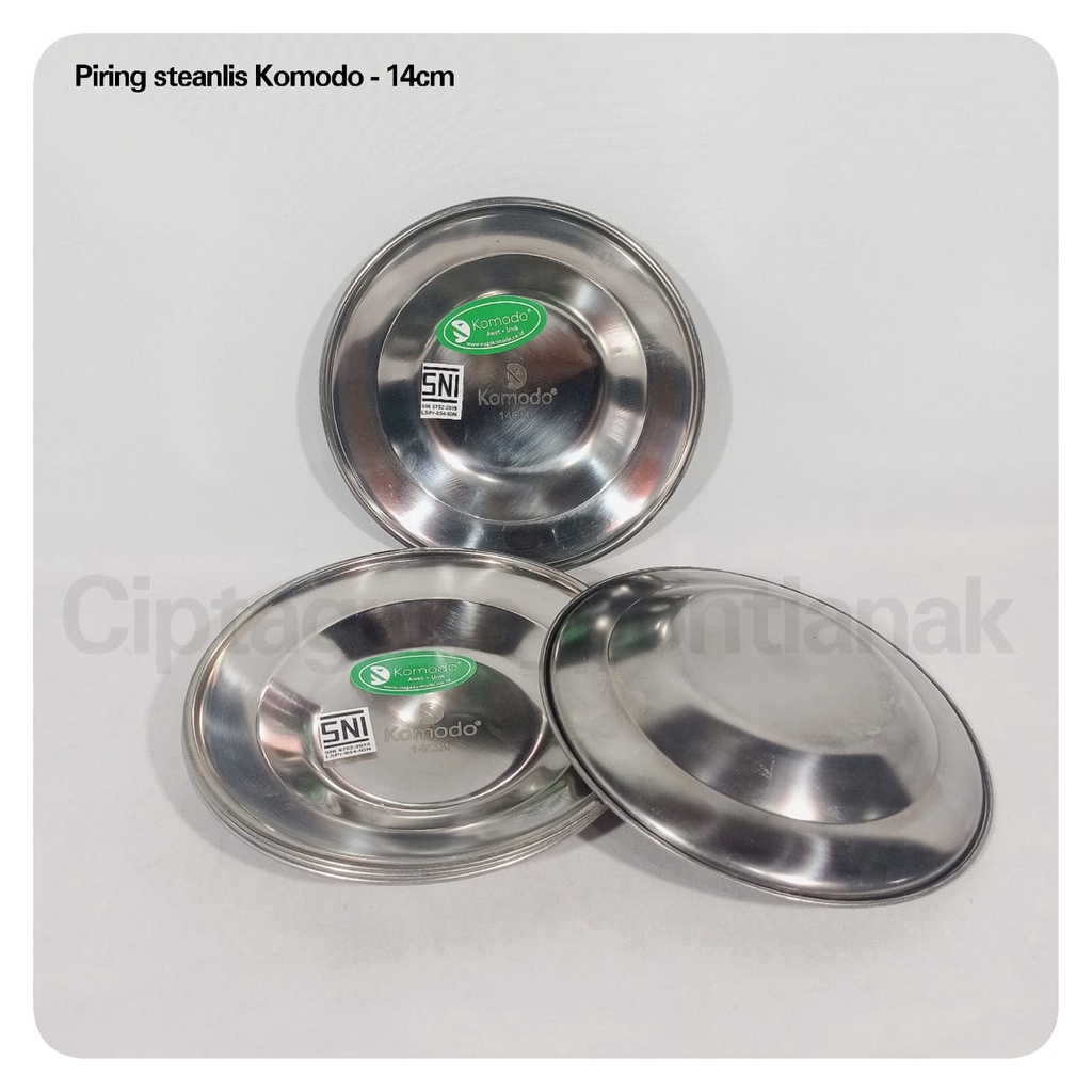 PIRING STAINLESS KOMODO 14CM - MURAH