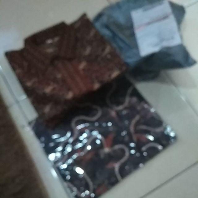 Baju Pria Kemeja Batik Slim Fit Casual Formal Kerja Kantor Motif Corak Modern Unik Mewah Ob 8411