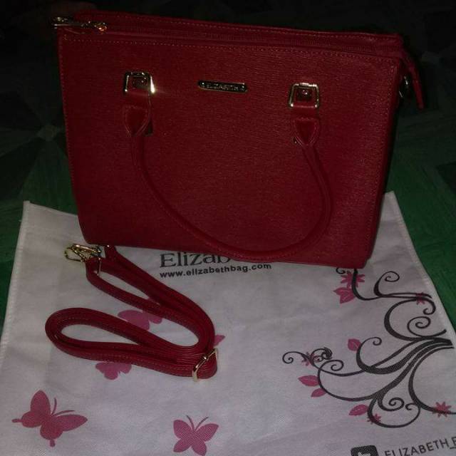 Promo Sale  Tas Elizabeth ori tas merah tas wanita