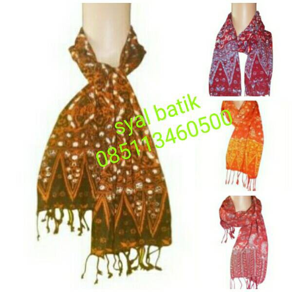 Syal Batik Scarf Shawl Souvenir Khas Jogja