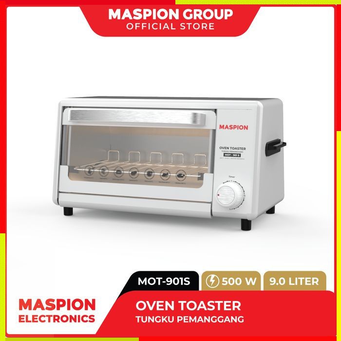 OVEN LOW WATT LISTRIK MASPION MOT901S OVEN TOASTER ELEKTRIK ELEKTRONIK PERATALATAN MASAK DAPUR MURAH