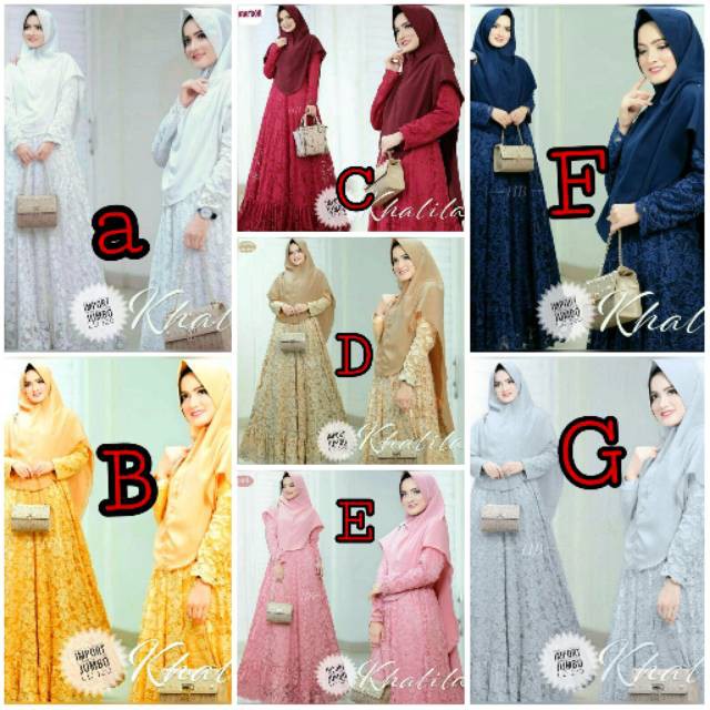 ANNIVERSARY SAHABAT TEMAN CEWEK TERBAIK JUMBO/ (COD)Gamis JUMBO , GAMIS BROKAT JUMBO XXXXL LD 120CM