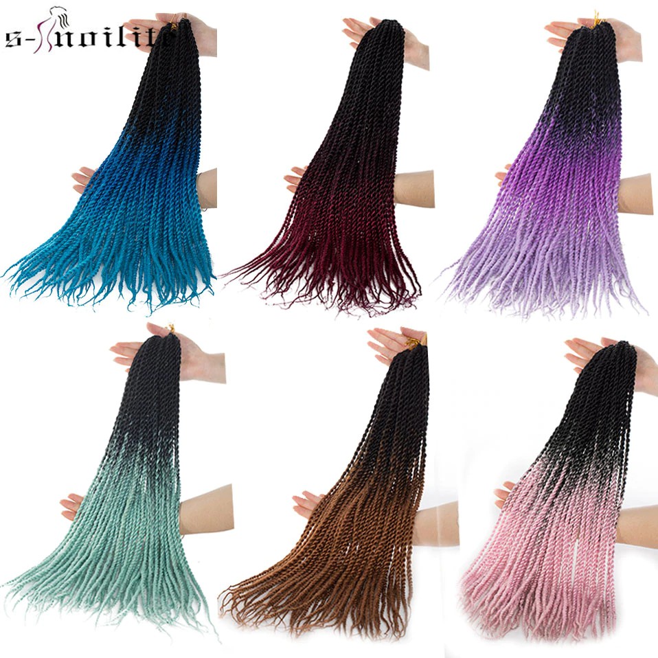 Snoilite 20roots Senegalese Twist Crochet Braid Hair Extensions