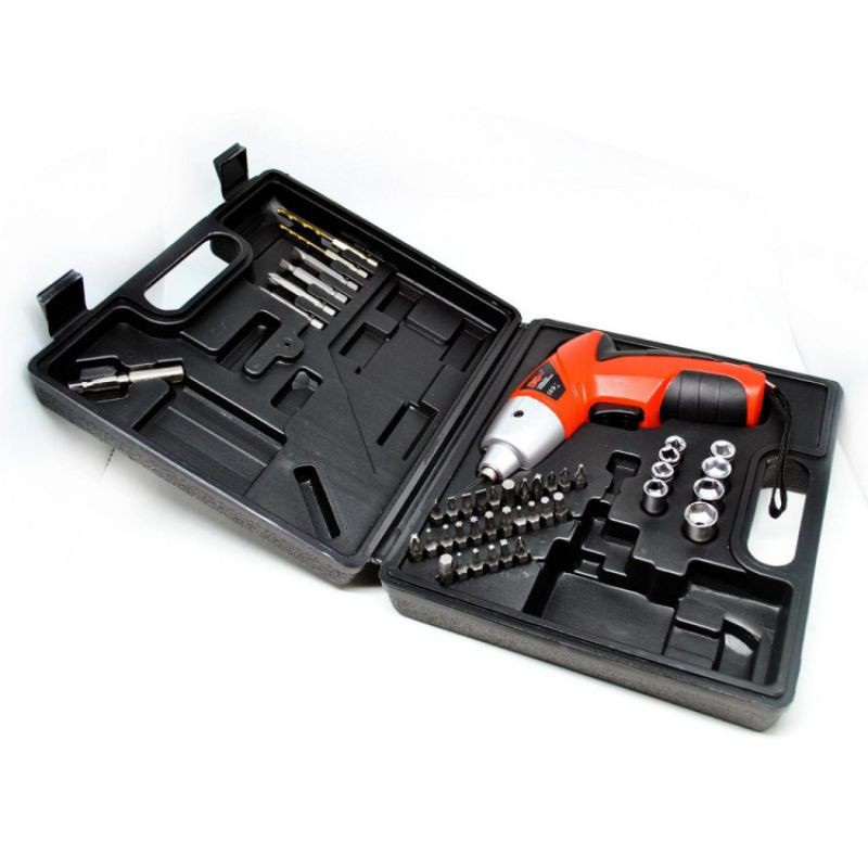 Taffware Cordless Multi-function Electric Screwdriver 4.8V 45pcs jn