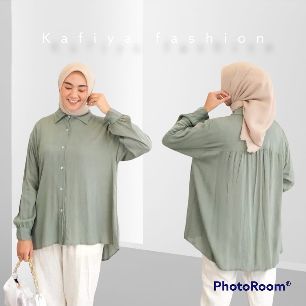 Kemeja Linen Oversize wanita -Olivia shirt