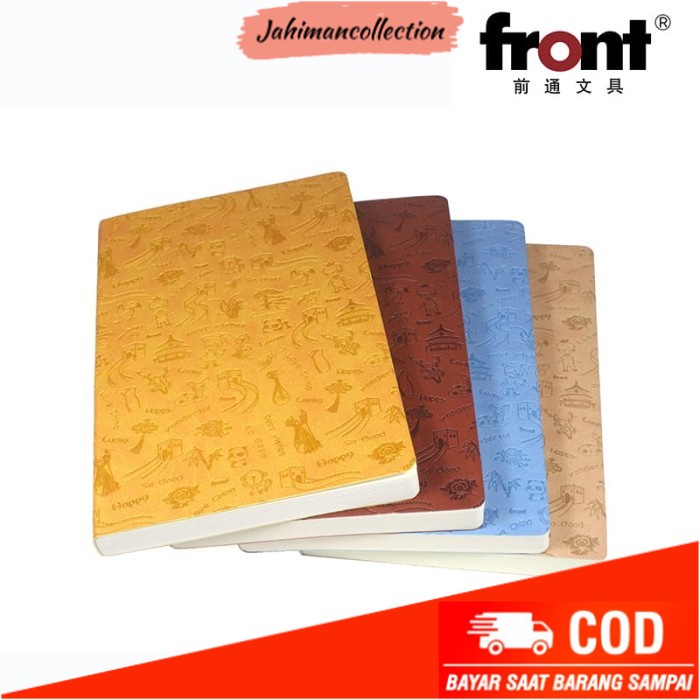 ✨ BISA COD ✨ Buku, Notebook, Diary, Catatan Merk Front - Front Motif