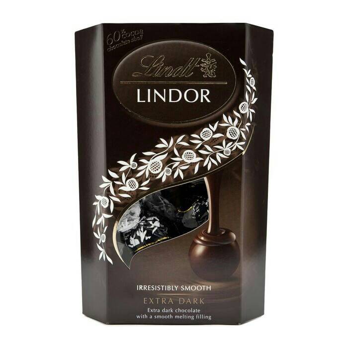 

Lindt Lindor Extra Dark Chocolate Truffles Cokelat Truffle Swiss
