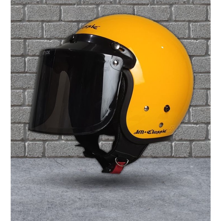 Helm Bogo Retro Original JM08 Full Leher SNI Dewasa