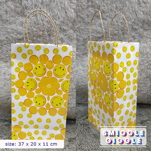 

Paper Bag SMILE - FLOWER - RAINBOW