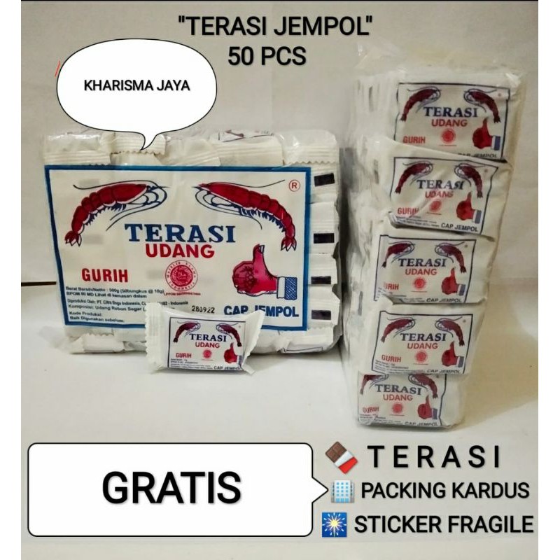 

terasi cap jempol 50.pcs terasi enak bgt