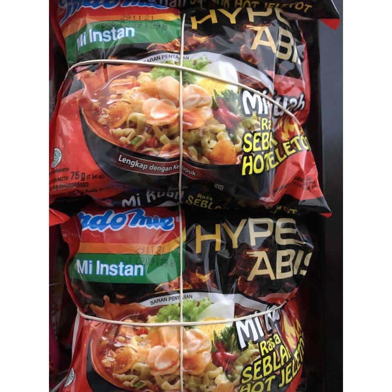 

INDOMIE HYPE ABIS SEBLAK JELETOT KUAH ISI 5 PCS
