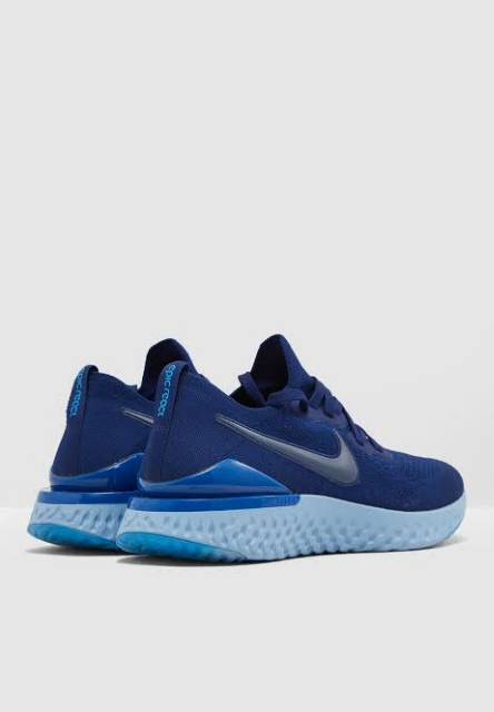 nike epic react flyknit 2 grey blue