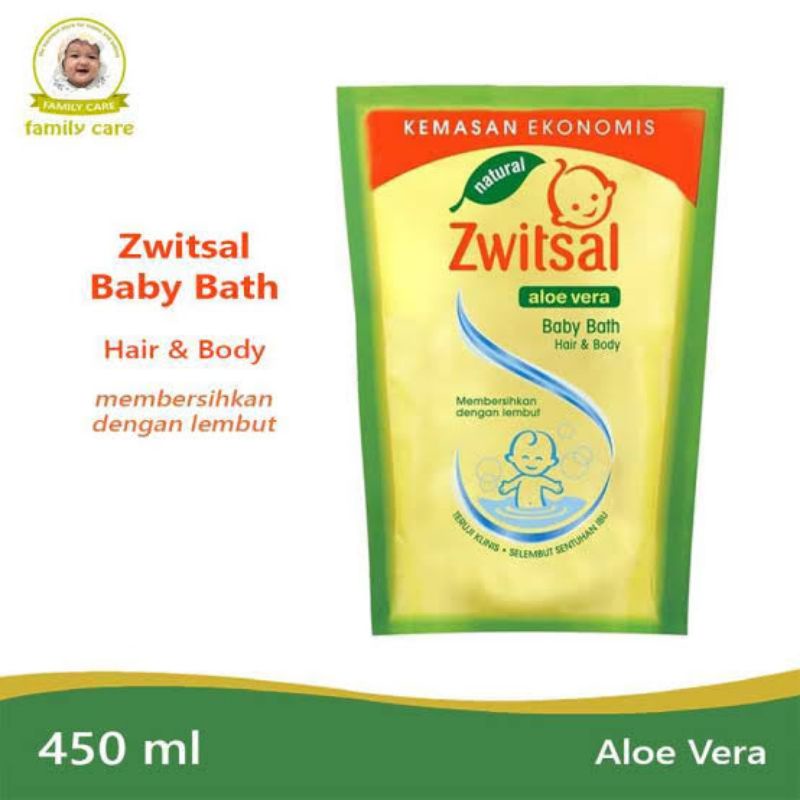 ORIGINAL ZWITSAL BABY BATH 450 ML / SABUN CAIR BAYI ZWITSAL HAIR &amp; BODY 450ML