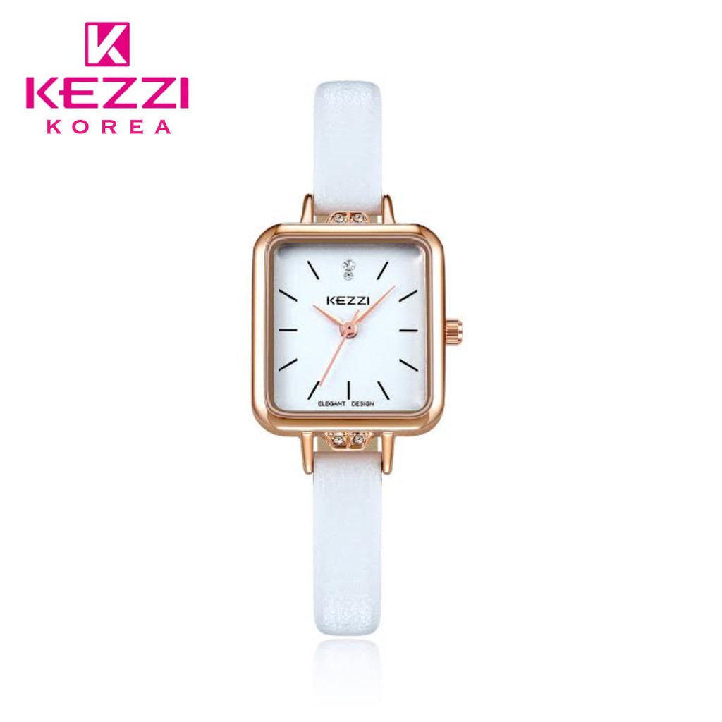 Kezzi Korea 1864 Putih - Jam Tangan Fashion Wanita - Model Analog