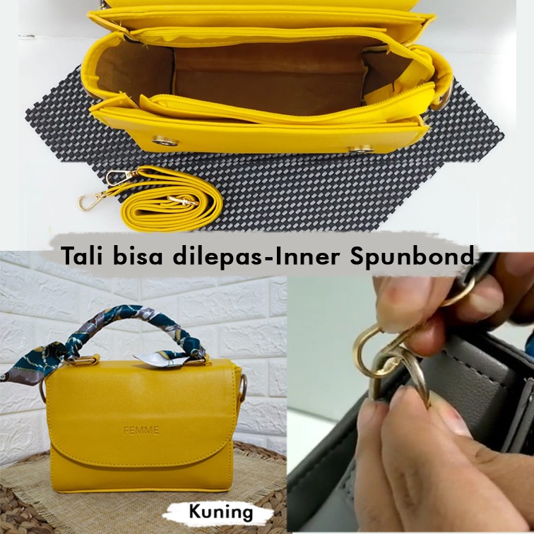 Shoulder bag scraf kulit sintetis Tas Selempang wanita hand bag polos sling bag cewek tas tangan