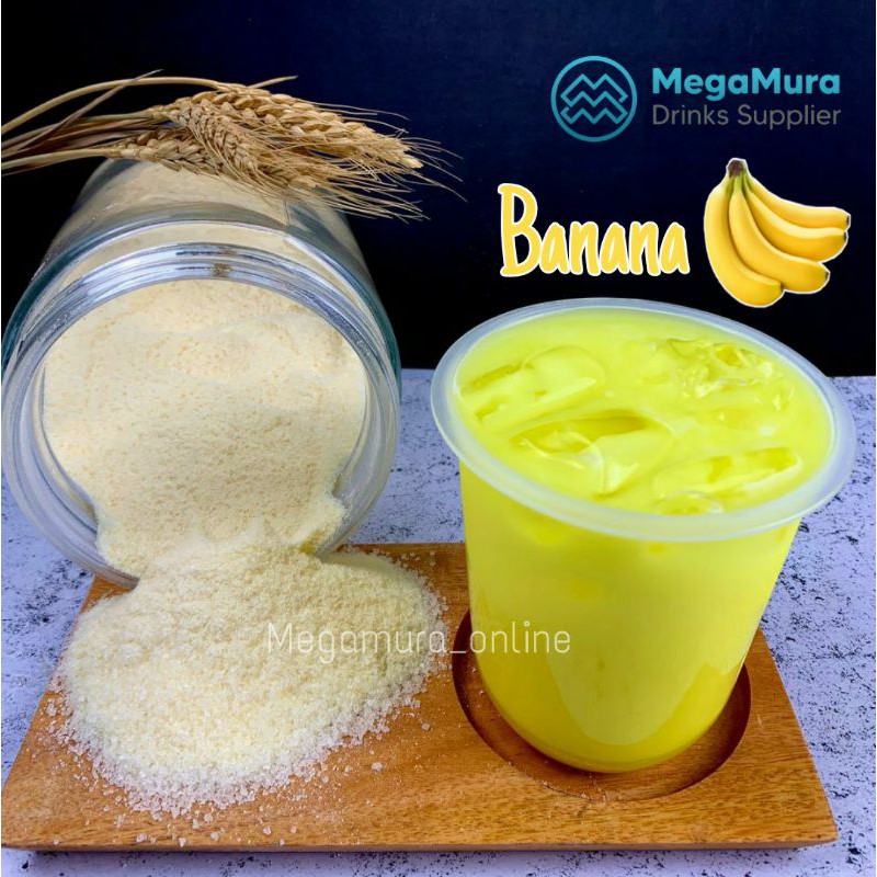

Powder Bubuk Minuman Mix Rasa Banana / Pisang Kemasan 1kg Polos *PROMO*