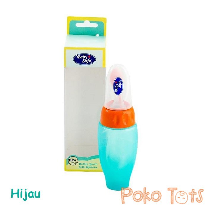 Baby Safe Bottle Spoon Soft Squeeze Botol Sendok