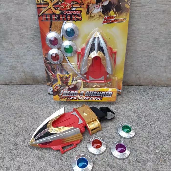 well-05 mainan gelang bima X changer X hero S
