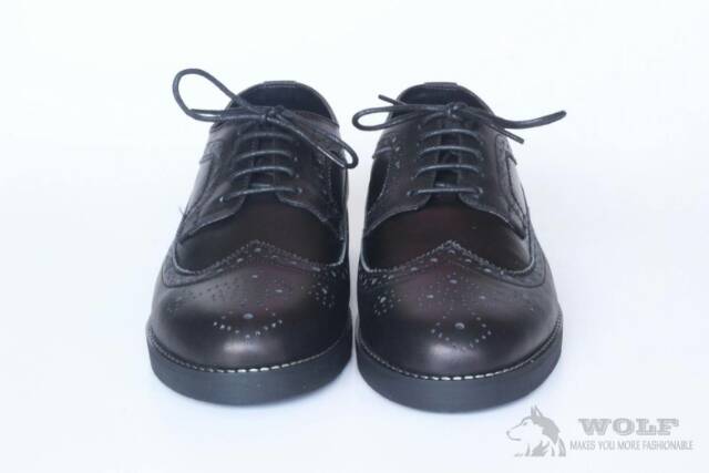 Sepatu Pantofel Pria Semi Formal Kulit Asli Wolf Pantofel Hitam Pria Kerja Kantor Dinas Resmi