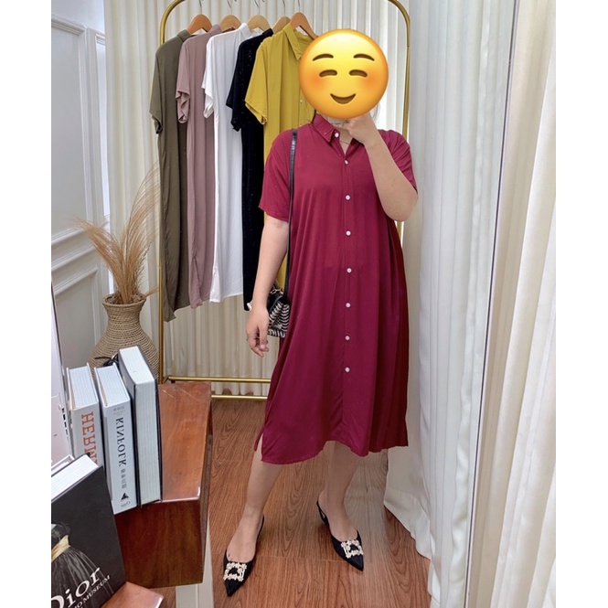 NAYANA DRESS RAYON LENGAN PENDEK