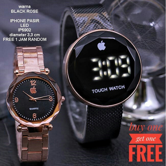 IP E5902 IPHONE BUY 1 GET 1 Jam Tangan Wanita