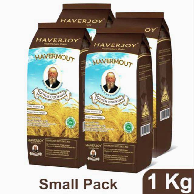 

Sereal Oatmeal/Havermout Quick Cooking 1kg/Haverjoy cokelat