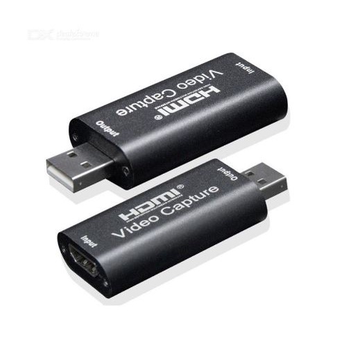 Hdtv video capture usb 2.0 1080p 4k 12bit live stream VLC-OBS - Amcap Black